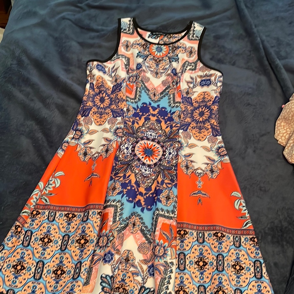 Sleeveless, multi color, My Michelle dress. Size XL